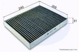 Comline EKF417A Activated Carbon Cabin Filter EKF417A
