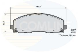 Comline CBP36103 Brake Pad Set, disc brake CBP36103
