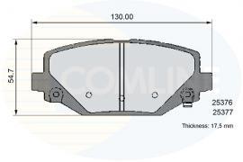 Comline CBP36102 Brake Pad Set, disc brake CBP36102
