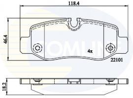 Comline CBP02315 Brake Pad Set, disc brake CBP02315
