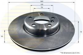 Comline ADC1785V Front brake disc ventilated ADC1785V