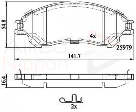 Comline ADB32314 Brake Pad Set, disc brake ADB32314