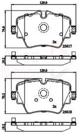 Comline ADB02319 Brake Pad Set, disc brake ADB02319