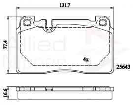 Comline ADB02302 Brake Pad Set, disc brake ADB02302