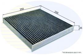 Comline EKF172A Activated Carbon Cabin Filter EKF172A