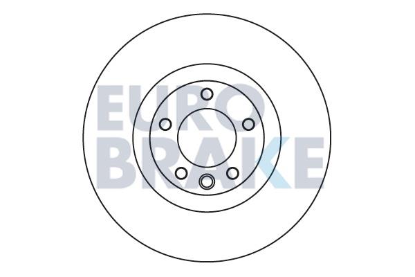 Eurobrake 58152047161 Front brake disc ventilated 58152047161