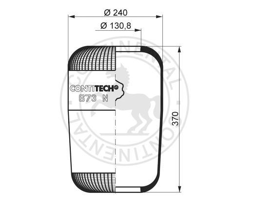 Templin 04.010.6000.150 Boot, air suspension 040106000150