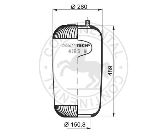 Templin 04.010.6200.890 Boot, air suspension 040106200890