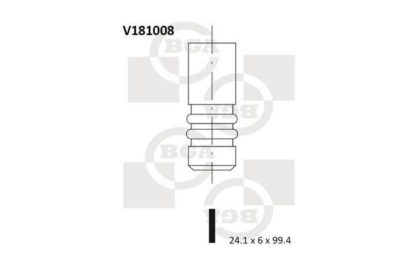 BGA V181008 Exhaust valve V181008