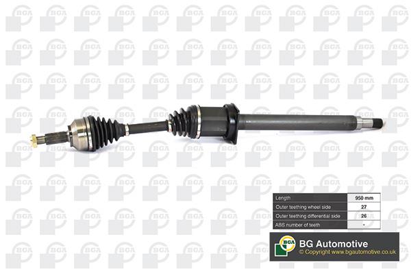 CV axle Jaguar: DS3300R BGA Drive shaft