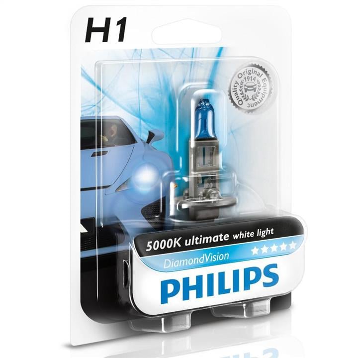 Halogen lamp Philips Diamondvision 12V H1 55W Philips 12258DVB1