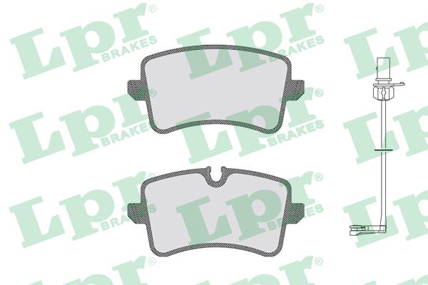 LPR 05P1826C Brake Pad Set, disc brake 05P1826C