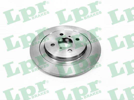 LPR T2046PR Rear brake disc, non-ventilated T2046PR