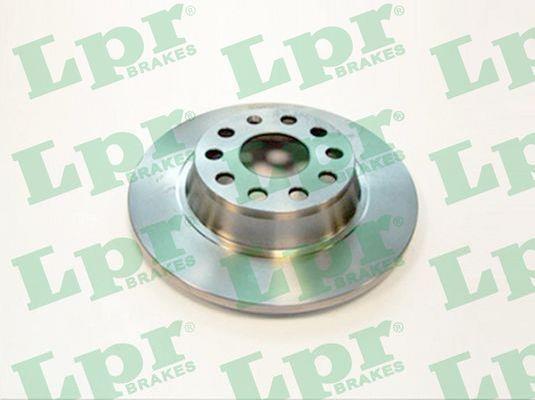 LPR A1005PR Rear brake disc, non-ventilated A1005PR