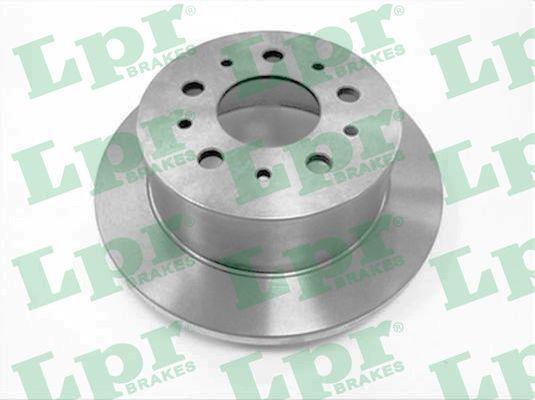 LPR C1006PR Rear brake disc, non-ventilated C1006PR