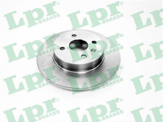 LPR O1004PR Rear brake disc, non-ventilated O1004PR