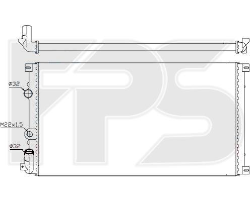 FPS FP 56 A930-X Radiator, engine cooling FP56A930X