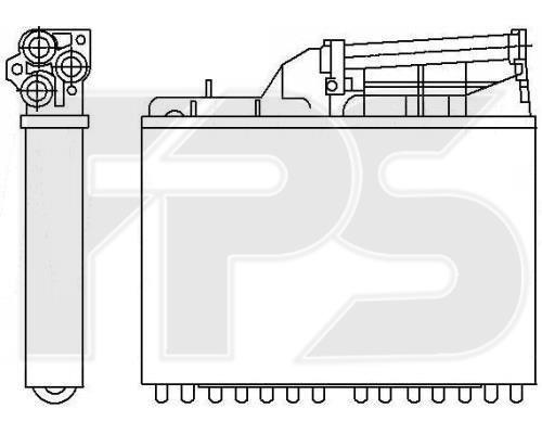 FPS FP 14 N110 Heat exchanger, interior heating FP14N110