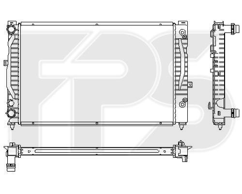FPS FP 74 A424 Radiator, engine cooling FP74A424