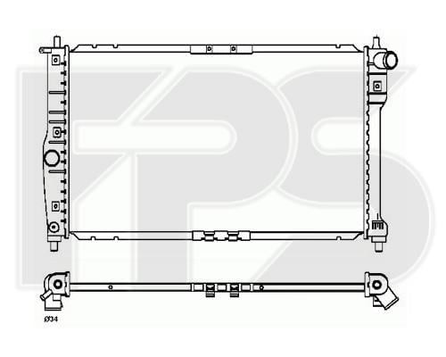 FPS FP 22 A775-P Radiator, engine cooling FP22A775P