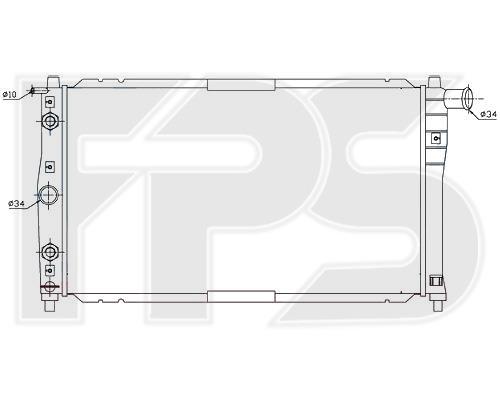 FPS FP 22 A694-P Radiator, engine cooling FP22A694P