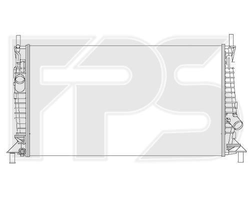 FPS FP 28 A198-P Radiator, engine cooling FP28A198P