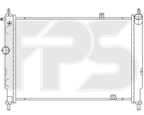 FPS FP 52 A275-P Radiator, engine cooling FP52A275P