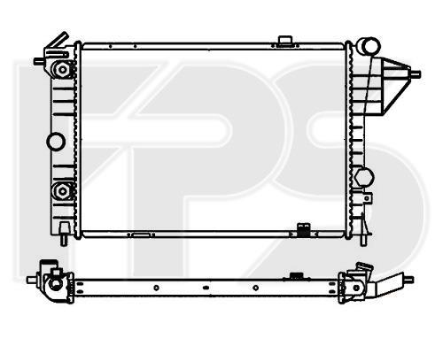 FPS FP 52 A285-X Radiator, engine cooling FP52A285X