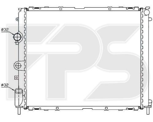 FPS FP 56 A394-X Radiator, engine cooling FP56A394X