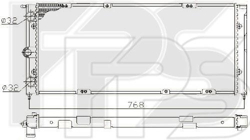 FPS FP 74 A441 Radiator, engine cooling FP74A441