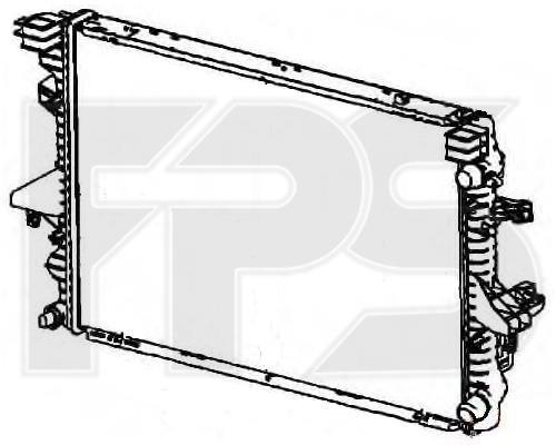 FPS FP 74 A1210-P Radiator, engine cooling FP74A1210P