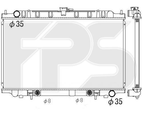 FPS FP 50 A603-X Radiator, engine cooling FP50A603X