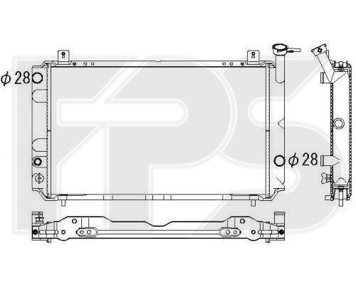 FPS FP 50 A1254-X Radiator, engine cooling FP50A1254X
