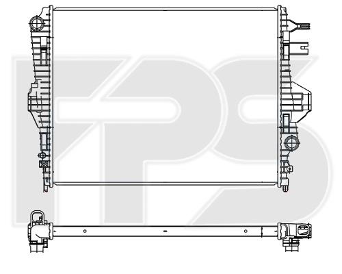 FPS FP 74 A921-X Radiator, engine cooling FP74A921X
