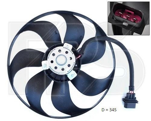 FPS FP 74 W84 Hub, engine cooling fan wheel FP74W84