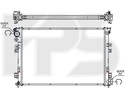 FPS FP 20 A111-P Radiator, engine cooling FP20A111P