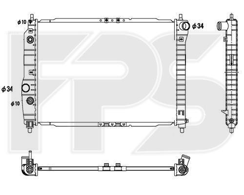 FPS FP 17 A698 Radiator, engine cooling FP17A698