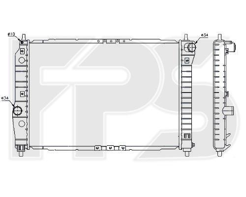 FPS FP 17 A697-P Radiator, engine cooling FP17A697P