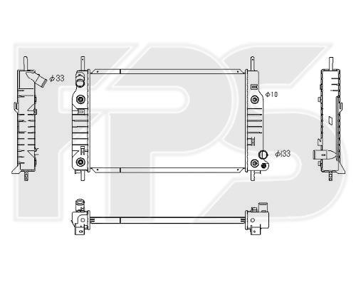 FPS FP 28 A201 Radiator, engine cooling FP28A201