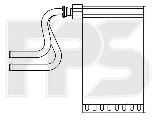 FPS FP 28 N28 Heat exchanger, interior heating FP28N28