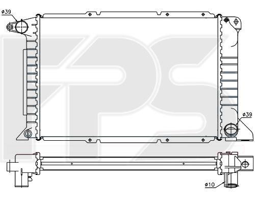 FPS FP 28 A739-X Radiator, engine cooling FP28A739X