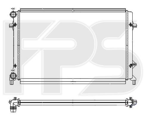 FPS FP 64 A473-P Radiator, engine cooling FP64A473P