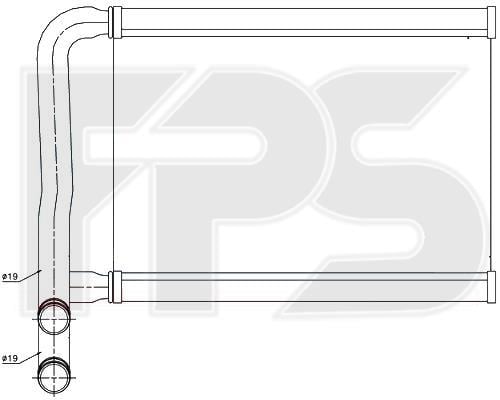 FPS FP 32 N188 Heat exchanger, interior heating FP32N188