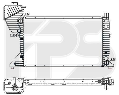 FPS FP 46 A1030-P Radiator, engine cooling FP46A1030P