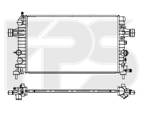 FPS FP 52 A305-P Radiator, engine cooling FP52A305P