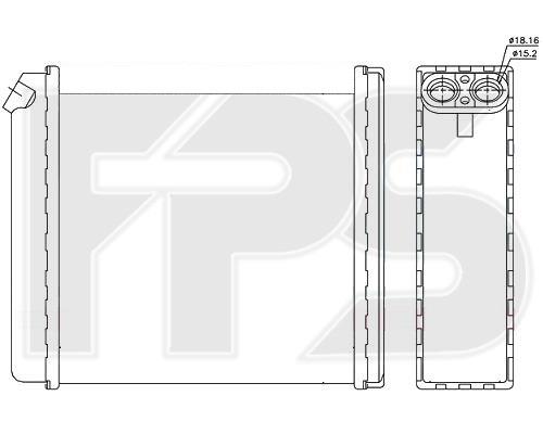 FPS FP 52 N142-X Heat exchanger, interior heating FP52N142X