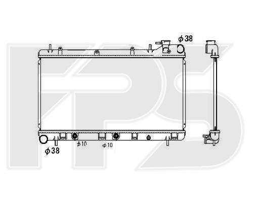 FPS FP 67 A1158-X Radiator, engine cooling FP67A1158X