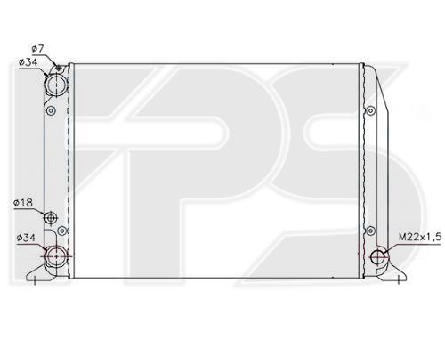 FPS FP 12 A417-P Radiator, engine cooling FP12A417P