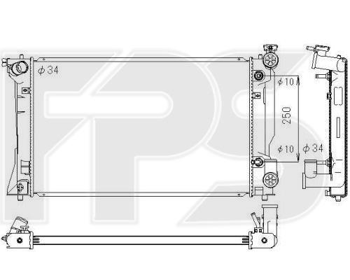 FPS FP 70 A1309-X Radiator, engine cooling FP70A1309X