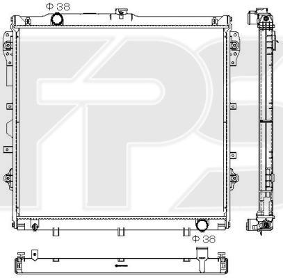 FPS FP 70 A898-X Radiator, engine cooling FP70A898X